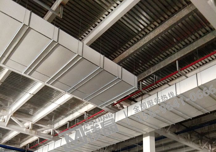 镁晶耐火风管板应用方向：洛阳格力电器生产基地